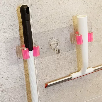 Peachy Life 霧面貼系列-第二代萬用二用工具夾(6入組)粉色