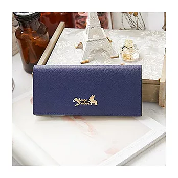 Rebecca Bonbon日本狗頭包 致愛麗絲。蓋扣兩折長夾【RB16-090DB】皇家藍