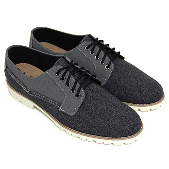 ◤Green Phoenix◥雙彩仿麂皮拼接綁帶平底休閒鞋25.5黑色