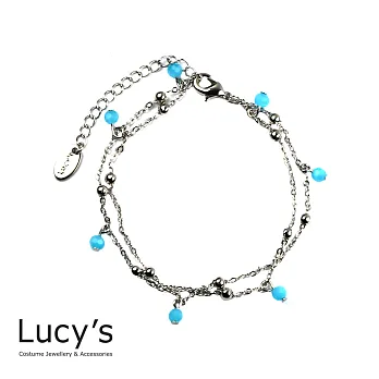 Lucy’s 歐美質感糖果寶石優雅腳鍊