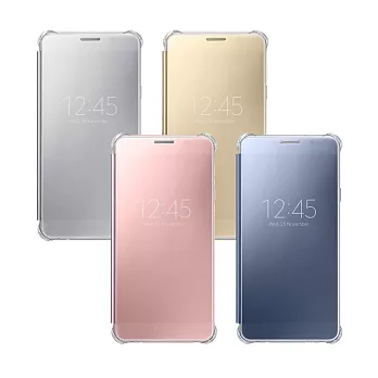 SAMSUNG GALAXY A7 (2016 年新版) Clear View 原廠全透視感應皮套 (盒裝)藍色