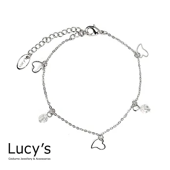 Lucy’s 歐美愛心水晶閃耀氣質腳鍊