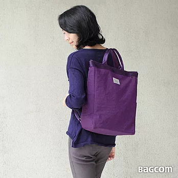 Bagcom[好用系列] 隨心好用手提後背包(13’’ Laptop OK)-紫色