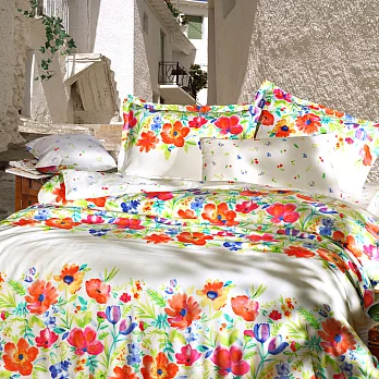 【E&J】繽紛彩夏-頂級60支親膚天絲雙人床包(四件組)