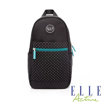 ELLE ACTIVE-錯位空間系列-後背包-小(黑色)