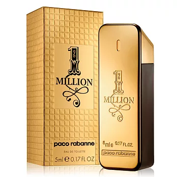 Paco Rabanne 2016百萬男性淡香水聖誕節限量版 小香 5ml