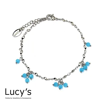 Lucy’s 歐美波浪糖果寶石氣質腳鍊