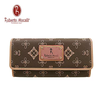 義大利《Roberto Mocali》自然森林三折扣式長夾(RM-31205)