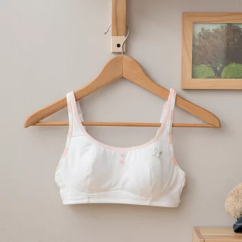 小學生來了~女童第一階段成長內衣-可調背扣/肩帶(粉橘)下圍70-74cm