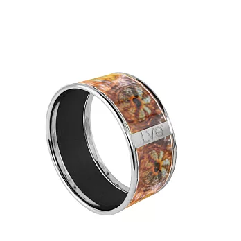 LVG Legend Vogue No.141002 印刷琺瑯系列 環形手環L(銀 / 內徑65)