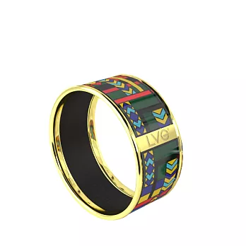 LVG Legend Vogue No.141010 印刷琺瑯系列 環形手環L(金 / 內徑62)