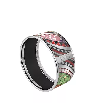 LVG Legend Vogue No.141018 印刷琺瑯系列 環形手環L(銀 / 內徑62)