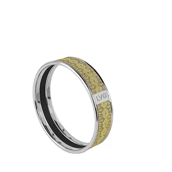 LVG Legend Vogue No.141018 印刷琺瑯系列 環形手環S(銀 / 內徑65)