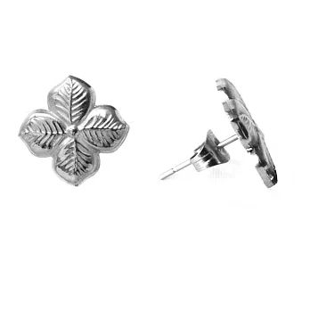 Anna Lou OF LONDON 倫敦品牌 hyacinth 優雅風信子 花朵耳環 銀色