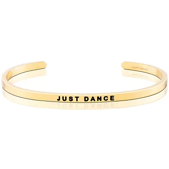 MANTRABAND 美國悄悄話手環 Just Dance 盡情地跳舞吧 悄悄話手環 金色