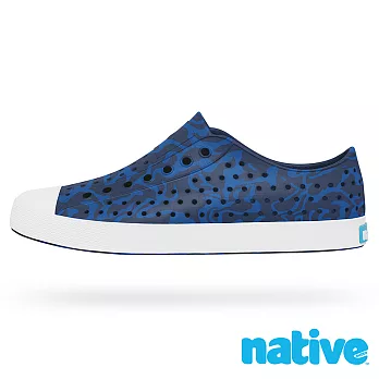 native JEFFERSON PRINT 奶油頭休閒鞋(男/女)4藍色蟻丘迷彩印花