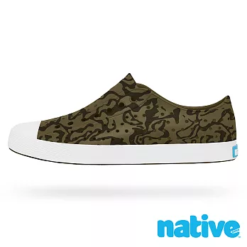 native JEFFERSON PRINT 奶油頭休閒鞋(男/女)9綠色蟻丘迷彩印花