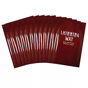 Shinning Way 萱薇茄紅素保濕修護面膜(12片)