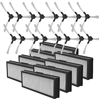 【ZEBOT智小兔】智慧型負離子掃地機器人專用。二年份耗材(側刷+濾網各8組)