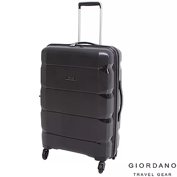 GIORDANO~ 佐丹奴 24吋奢華方磚系列旅行箱(黑)24吋