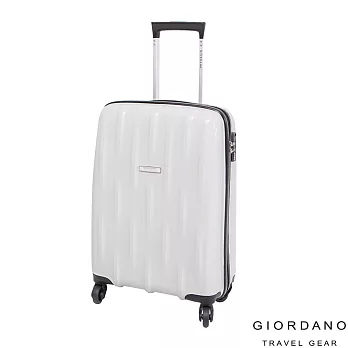 GIORDANO~ 佐丹奴 20吋花漾水流系列旅行箱(白)20吋