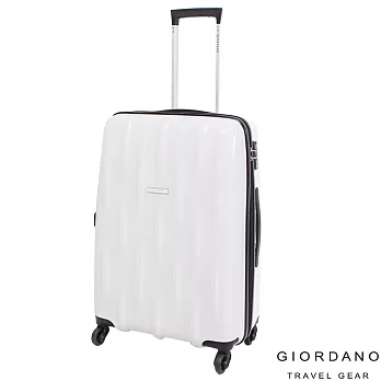 GIORDANO~ 佐丹奴 24吋花漾水流系列旅行箱(白)24吋