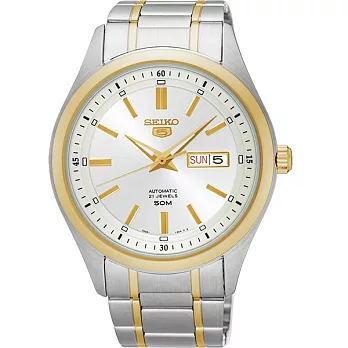 SEIKO 精神指標傳統5號盾牌時尚機械腕錶-半金-7S26-04M0K