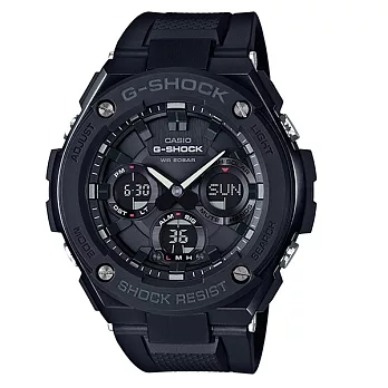G-SHOCK「絕對強悍」霸氣風格時尚運動限量腕錶-黑-GST-S100G-1B