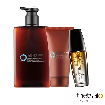 【機植之丘】頭皮保養特惠組(尤加利去角質凝膠80g+野萊姆潔淨液280ml+地中海護髮油30ml)