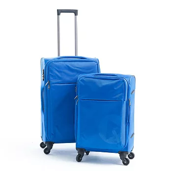AIRWALKLUGGAGE - 輕量系列 寄情物語行李箱 24+28吋拉鍊箱二件組 - 晴語藍其他