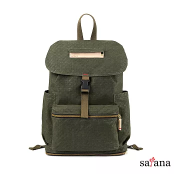 satana - 拼接束口後背包 - 午夜森林
