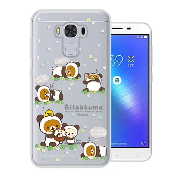 日本授權正版 拉拉熊/Rilakkuma 華碩 ASUS ZenFone 3 Max 5.5吋 ZC553KL 變裝系列彩繪手機殼(熊貓白)