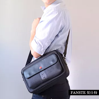 Fanste_梵仕特 側背包 多功能休閒商務包-1344黑色
