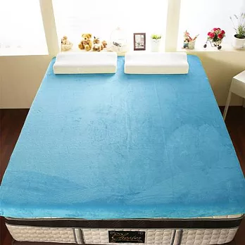 【契斯特】12公分新法蘭絨舒適記憶床墊-單人3尺-水手藍