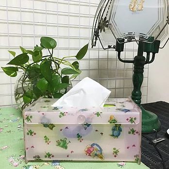 【U】Peter Rabbit 比得兔 - 田園風比得兔面紙盒(二色可選) - 淡粉