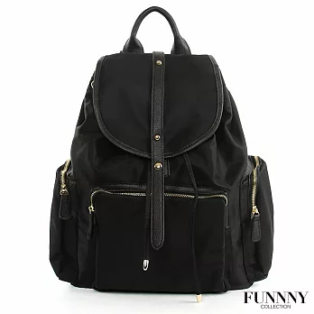 FUNNNY 日本同步輕量尼龍後背包系列 高橋 春奈 黑