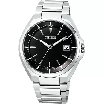 CITIZEN 星辰 超級鈦發威5局電波時尚光動能優質腕錶-黑-CB3010-57E