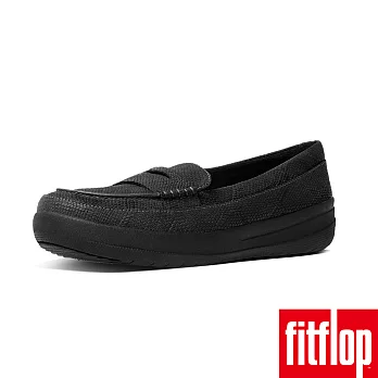 【FitFlop TM】F-SPORTY TM PENNY LOAFERS5蛇紋黑