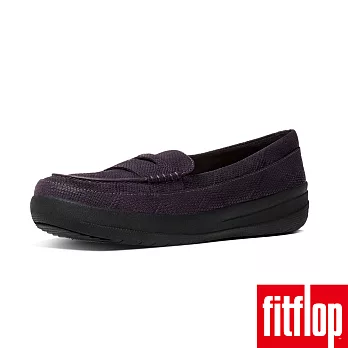 【FitFlop TM】F-SPORTY TM PENNY LOAFERS5蛇紋深紫