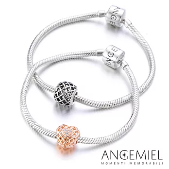 Angemiel安婕米 義大利珠飾 925純銀手鍊+串珠組(情侶款)串珠A2+手鍊