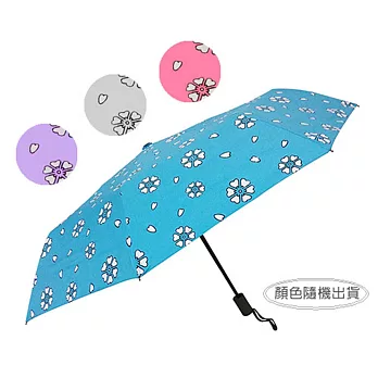 低透光遇水開花黑膠自動傘(UMB378)