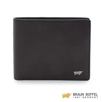 【BRAUN BUFFEL】.德國小金牛 - 漢斯系列9卡加大款零錢皮夾 -摩卡棕