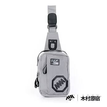 木村原宿MM- ROCKS 方塊可掛式兩用多功能單肩包無黑灰