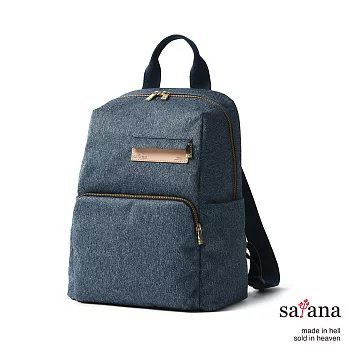 satana - 簡約俐落後背包 - 深丹寧藍