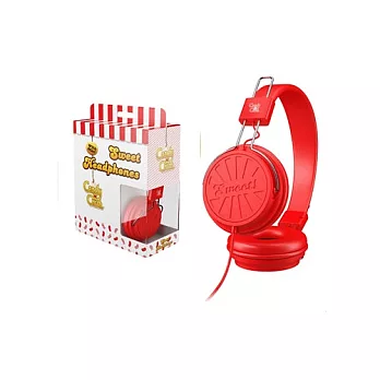 【U】Candy Crush - 繽紛彩虹耳罩式耳機麥克風(六款可選) - 草莓