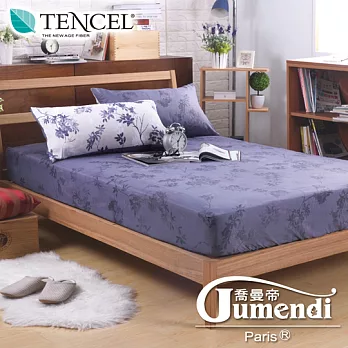 【喬曼帝Jumendi-葉璃飄舞】法式時尚天絲雙人三件式床包組
