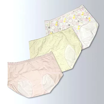 【黛安芬】柔棉內褲生理褲 褲包三件入M甜漾糖村