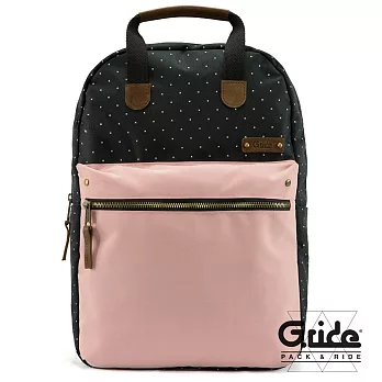 【G.RIDE】法國兩用拼接帆布包-16L藍粉藍粉