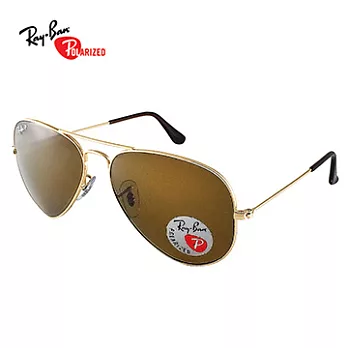 【Ray Ban 雷朋】3025-001/57-62 飛官款偏光太陽眼鏡(大版)