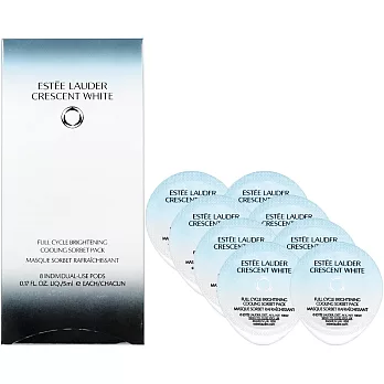 ESTEE LAUDER 雅詩蘭黛 極淨光透白8hr極效修護精華晚安凍膜(5ml*8)
